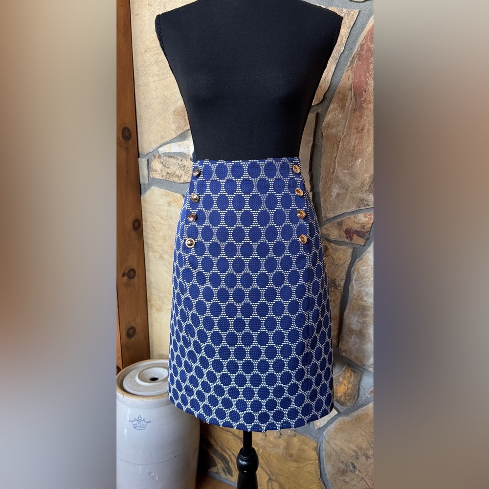 Antonio Melani Geometric Lined Pencil Skirt (14) - Picture 3 of 17